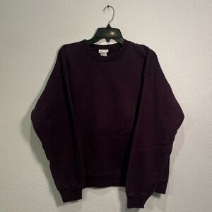 Vtg 90s Pro Spirit Select Sweats Blank Purple Crew Neck Pullover Sweatshirt XL